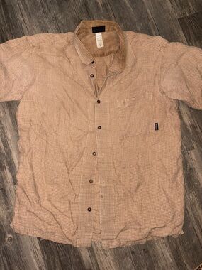 Vintage 100 hemp Men’s Patagonia short sleeve button down - XL